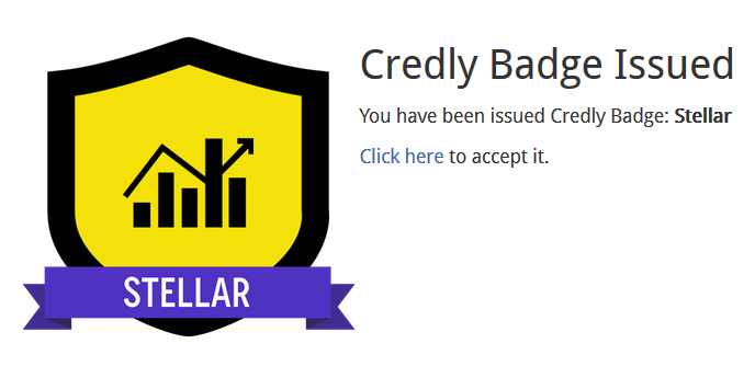 Screenshot of an example badge.